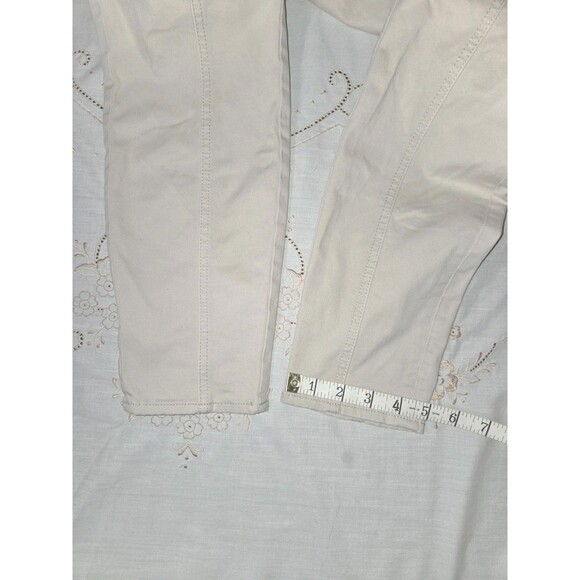 WHBM Skinny Cargo‎ Pants Women’s Phone Pockets Light Cream ($129) - Picture 10 of 15